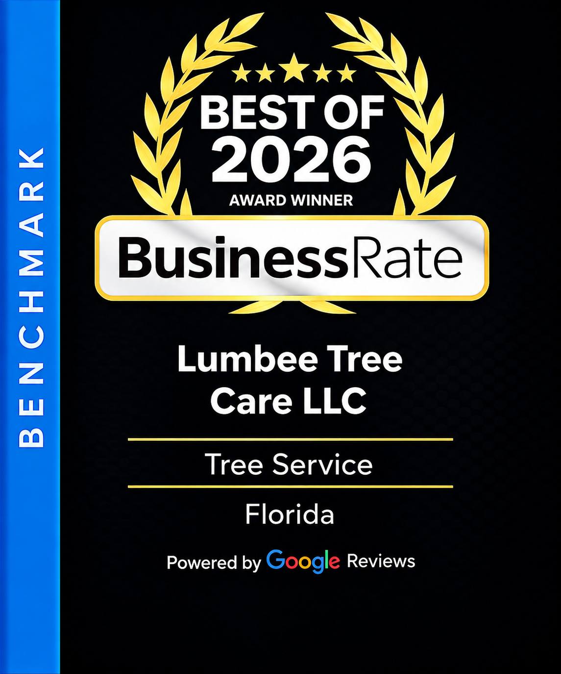 BusinessRate Best of 2026 Award — Lumbee Tree Care LLC, Tree Service, Florida